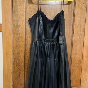 Express Faux Leather Dress